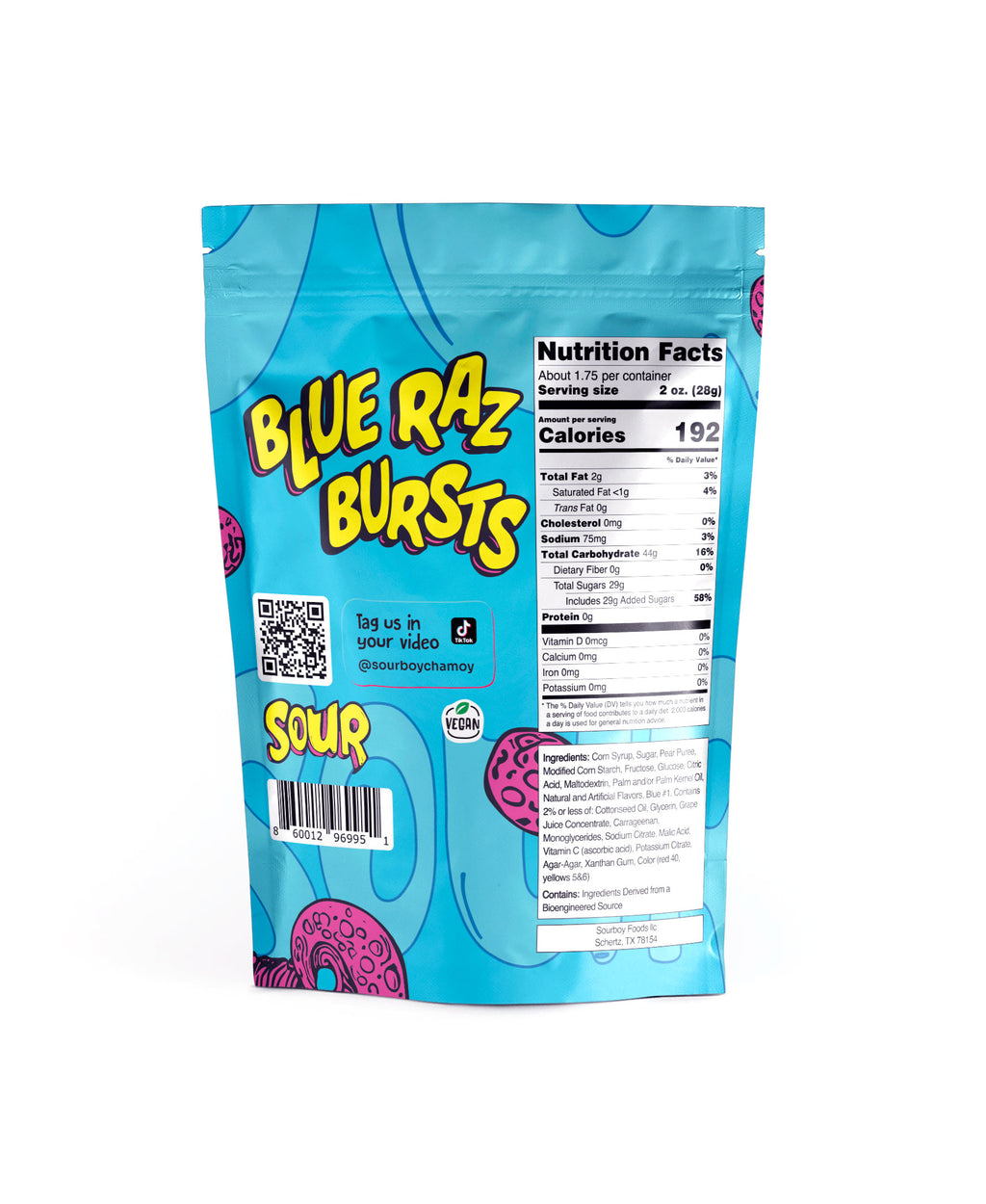 Sour Blue Raspberry Gushers