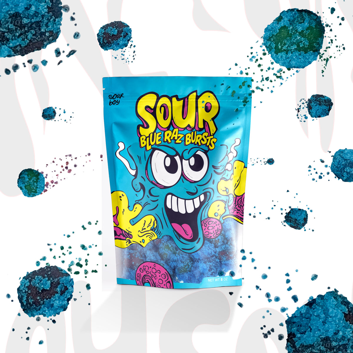 Blue Raspberry Sour Rips Sour Blue Raspberry Gushers – Sourboy Foods